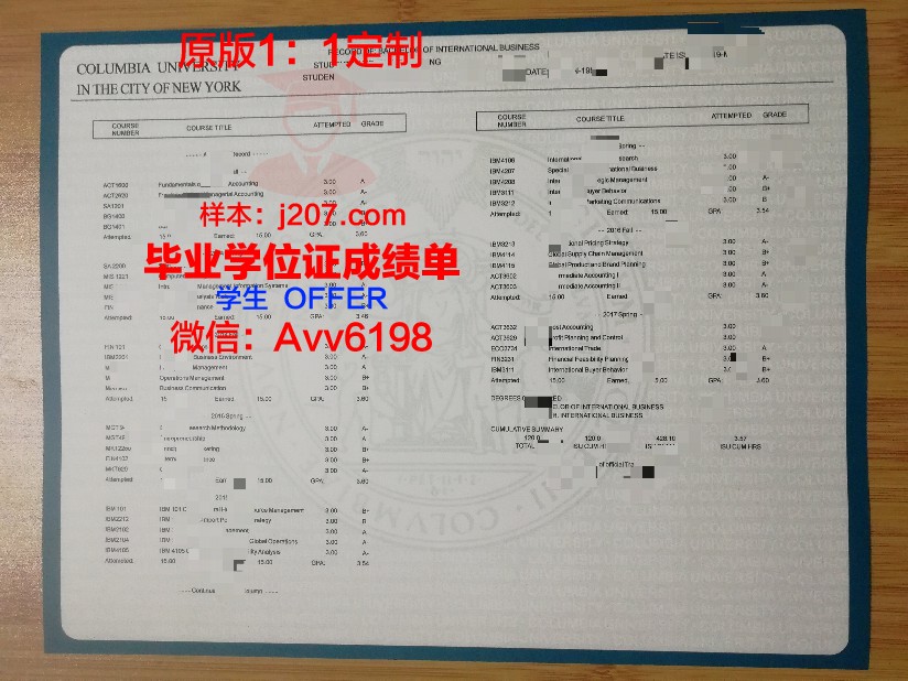 国立马德普拉塔大学成绩单