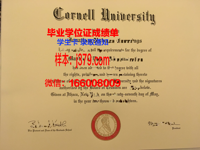 康奈尔大学毕业证(康奈尔大学毕业证书模板)