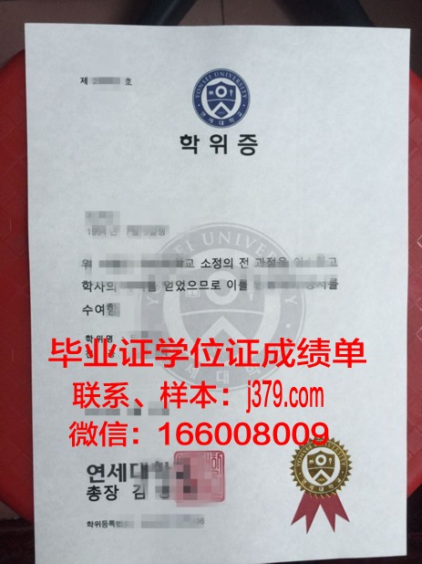 延世大学毕业证照片(延世大学毕业证图片)