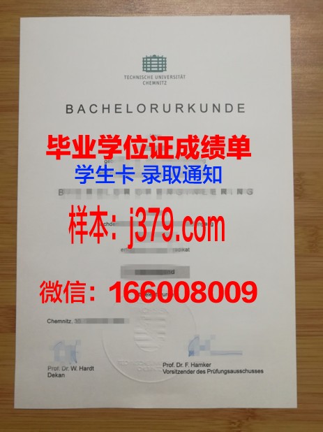 开姆尼茨工业大学毕业证书图片高清(开姆尼茨预科)