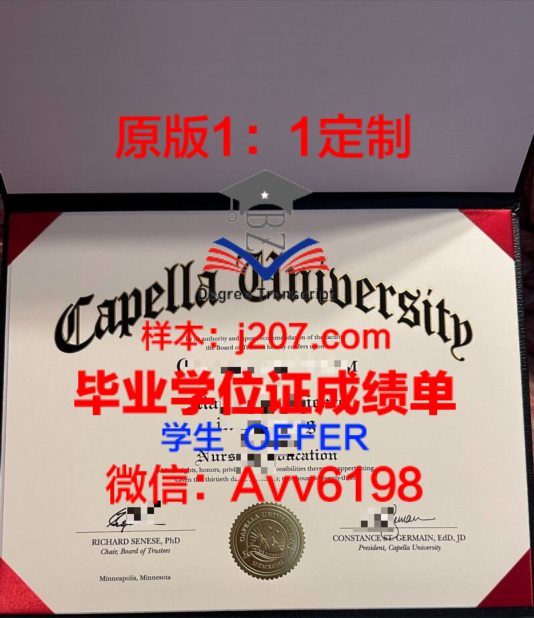 卡佩拉大学（资讯科技）毕业证图片Capella University (Information Technology) Diploma